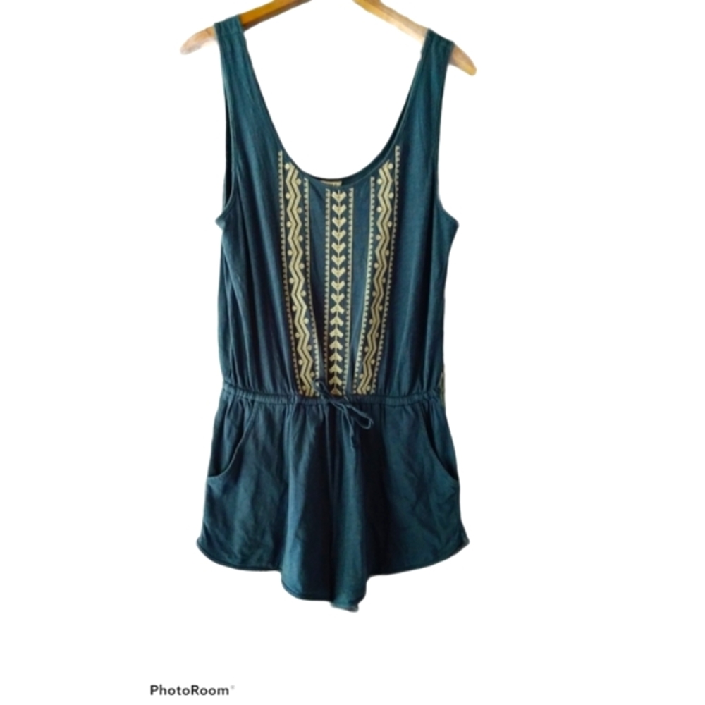 Forever 21 | Boho Summer Blue Comfy Romper Small